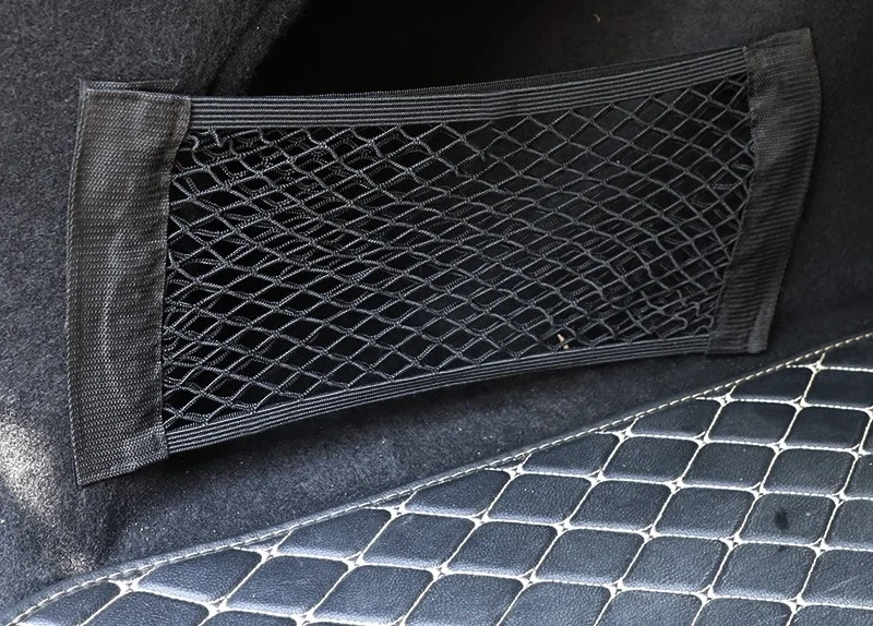 Hot Multifunctional Car Trunk Storage Net Bag With Velcroes Versatile Mesh Organizer for Tesla Model 3 Model Y Model S X