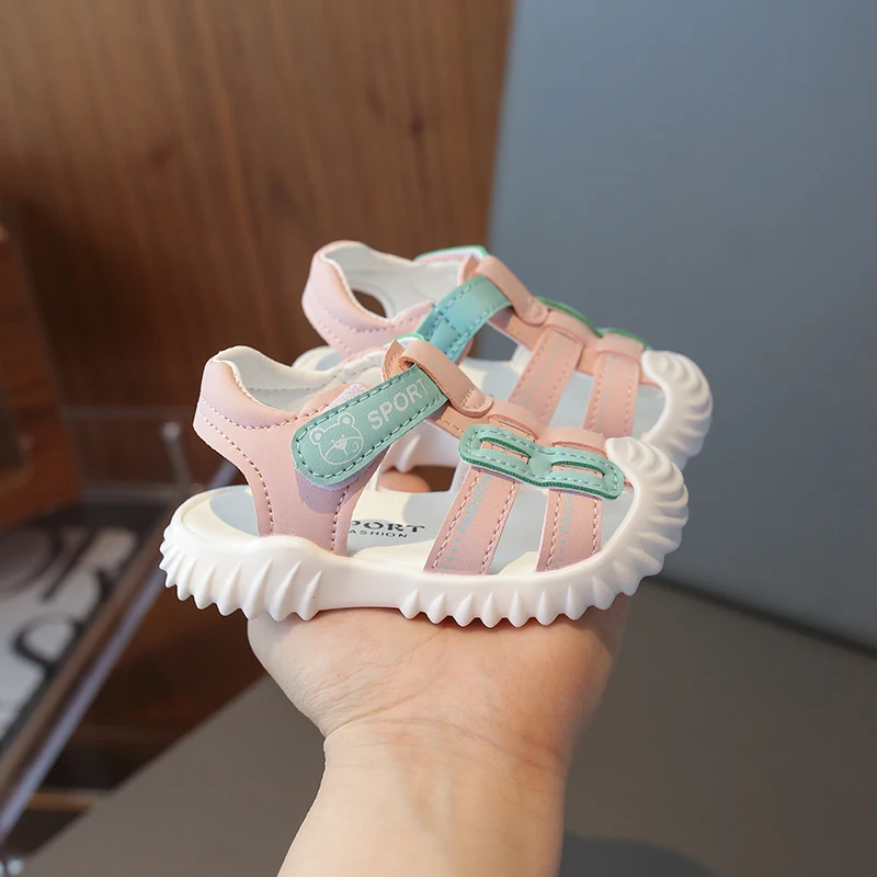 Skin-Friendly baby toddler sandals baby girl shoes kick proof boy shoes