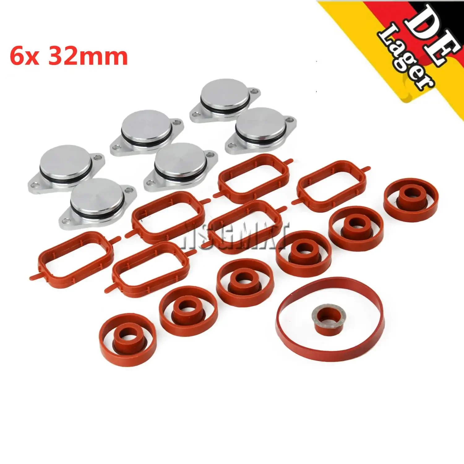 AP03 New Manifold Gaskets & Swirl Flaps Kit 6*32MM For BMW 330d 335d 530d X3 X5 E70 X6 3.0d,sd