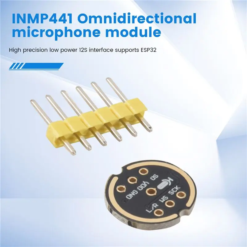 Module de Microphone omnidirectionnel INMP441, MEMS, haute précision, faible puissance, Interface I2S, prise en charge ESP32, 5 pièces