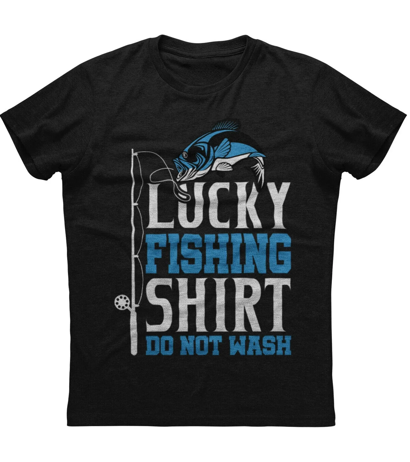 

Lucky Fishing Shirt Do Not Wash T-Shirt 100% Cotton O-Neck Summer Short Sleeve Casual Mens T-shirt Size S-3XL