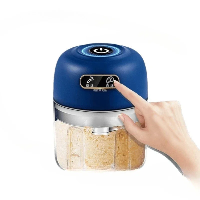 Electric garlic grinder, garlic beater, garlic pepper dip with lid, household meat grinder