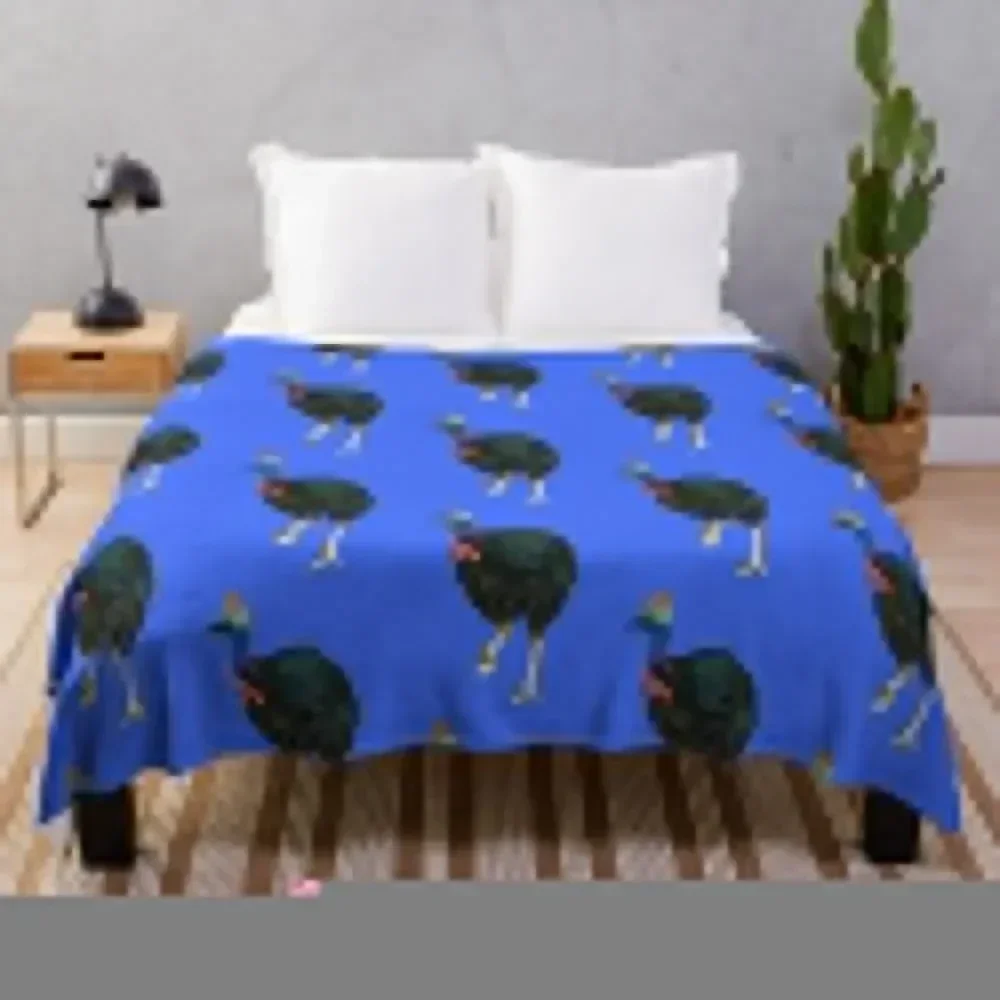 

Cranky Cassowary Throw Blanket sofa bed Plaid on the sofa Loose Nap Blankets