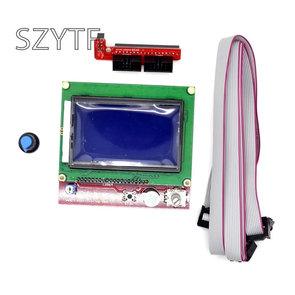 Smart Parts RAMPS 1.4 Controller Control Panel LCD 12864 Display Monitor Motherboard Blue Screen Module