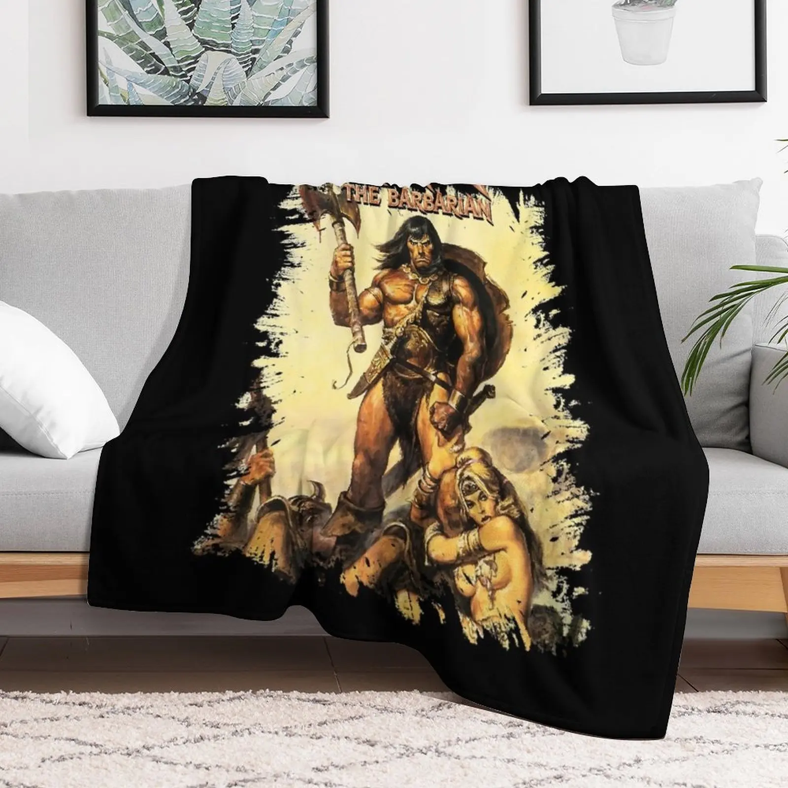 Conan the Barbarian Essential Throw Blanket Bed Fashionable Decorative Sofas Extra Large Throw Personalized Gift Blankets