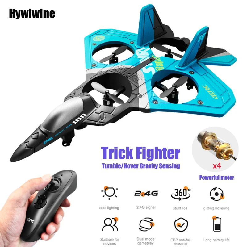 RC Airplane Remote Control Plane 2.4G Gravity Sensor Aircraft Tough Epp Glider LED Stunt Roll Jet Helicopter Kids Toys For Boys