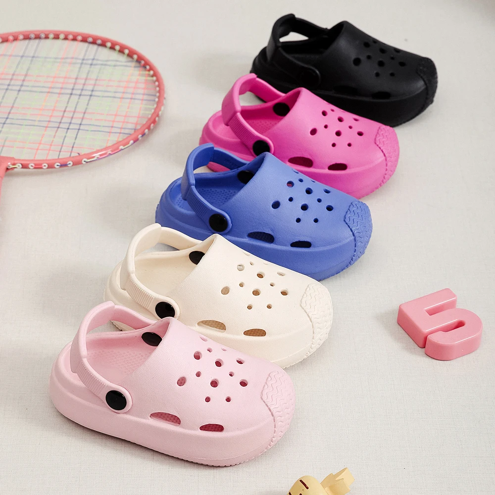 

New Soft Not-slip Children Home Slippers Garden Sandals Shoes Summer Kids Slippers Beach Sandals for Girl Boys