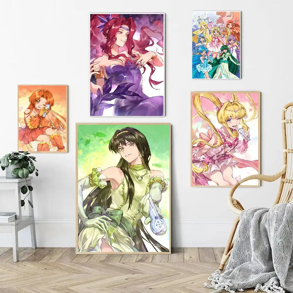Anime Mermaid Melody Pichi Pichi Pitch Anime Poster Wall Art For Home Bar Cafe Movie Theater Decor DIY Vintage Print For Un