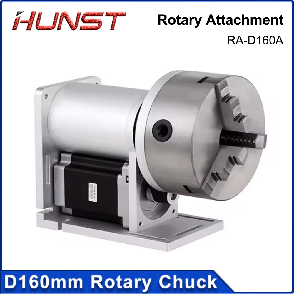 HUNST Rotary Worktable Chuck Diameter 160mm Rotary Attachment With Driver DM5042 for Fiber Laser Marking Machine