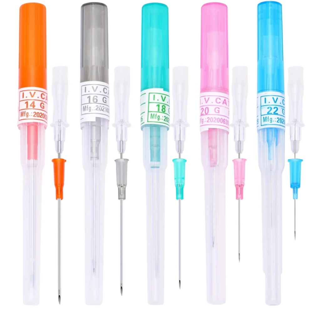 

14G 16G 18G 20G Catheter Piercing Needles, Disposable V Catheter Hollow Needles for Ear Nose Belly Lip Cartilage Piercing tool