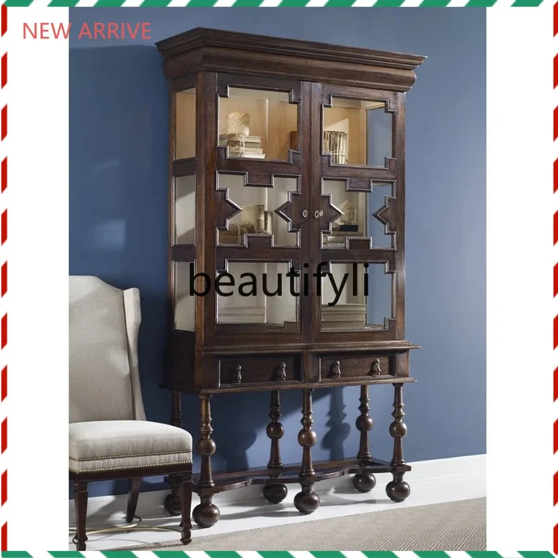 

D2520 Simple tea locker living room storage wall side cabinet wine cabinet household