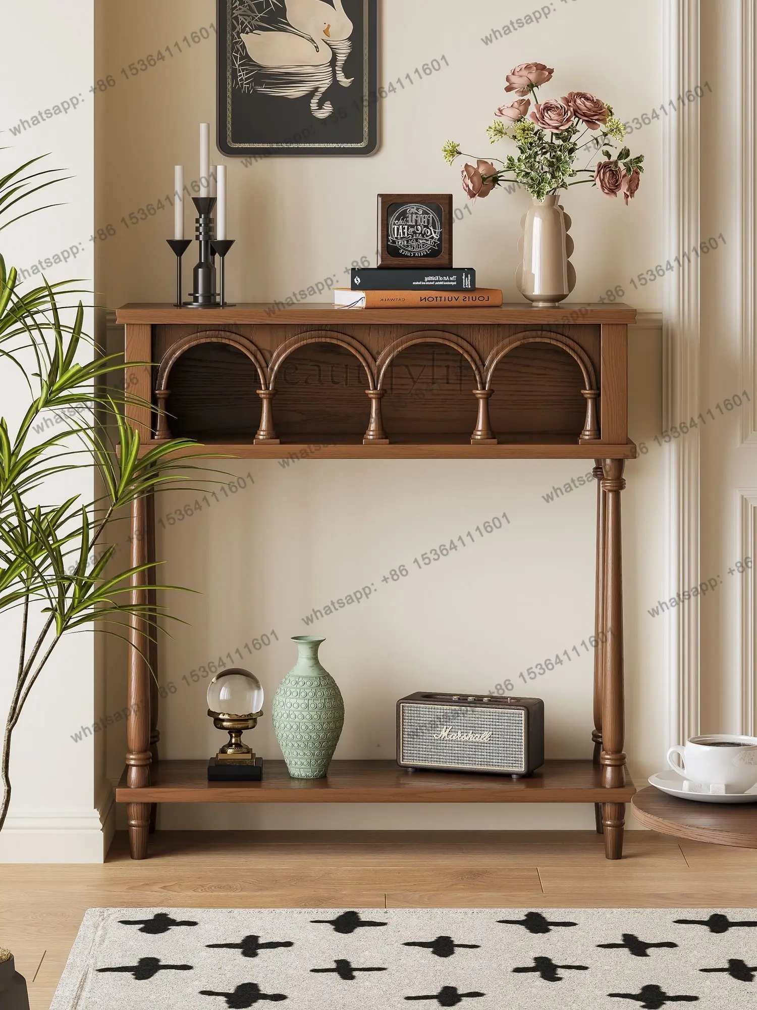 تصميم خمر طاولة وحدة التحكم الحديثة مدخل قاعة قسط غرفة المعيشة وحدة التحكم الجدول الجمالية الفاخرة أثاث Wohnzimmer Tisch #2