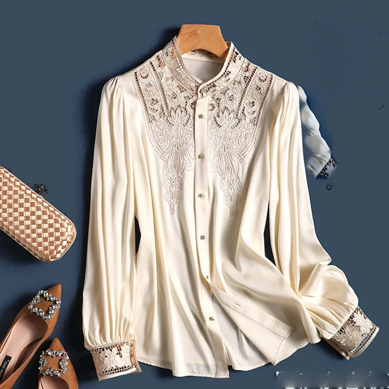 Women\'s  Shirts, Long Sleeve Blouses, Embroidery Shirt,, Fashion Summer Blouse, Spring Summer