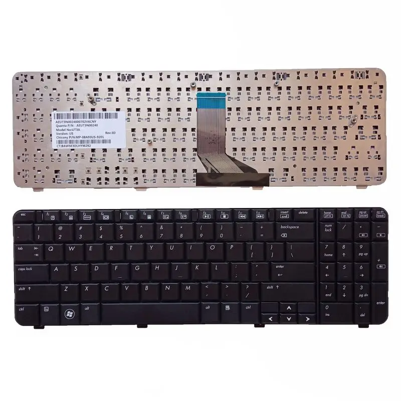 

US Laptop Keyboard for Hp Compaq Presario CQ61-421SA CQ61-421SG CQ61-422ER CQ61-422SA 509948-031 539618-031 no pointer no backli
