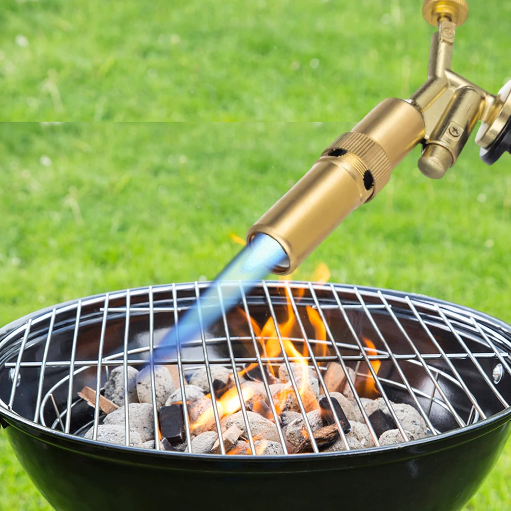 Draagbare Gastoorts 1300 Graden Vlampistool Butaan Fakkel Verstelbare Vlam Vlam Butaan Brander Outdoor Camping BBQ Aansteker