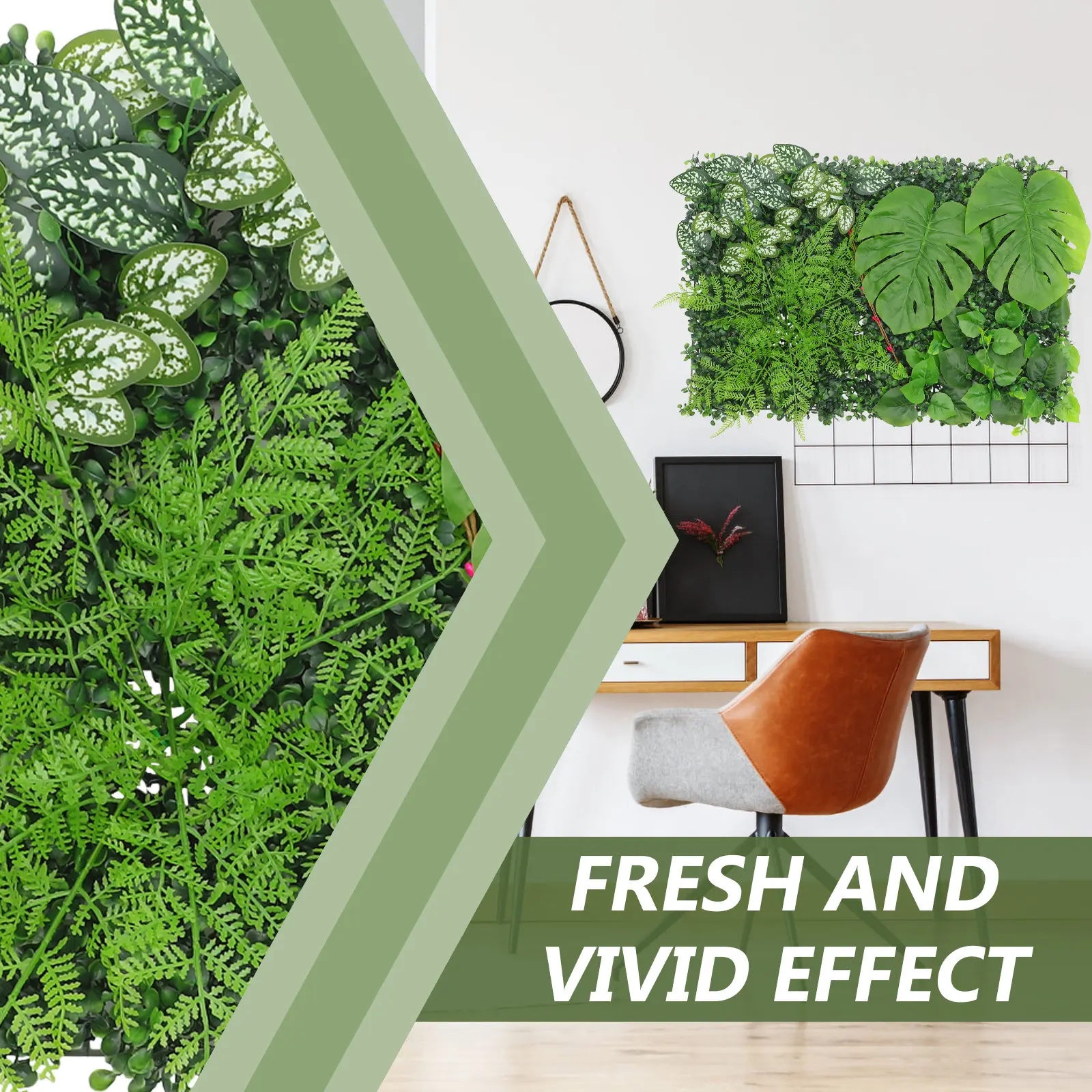 لوحة جدار نباتية اصطناعية، ديك - مراجعة Home Decor Retail Stores وسعره