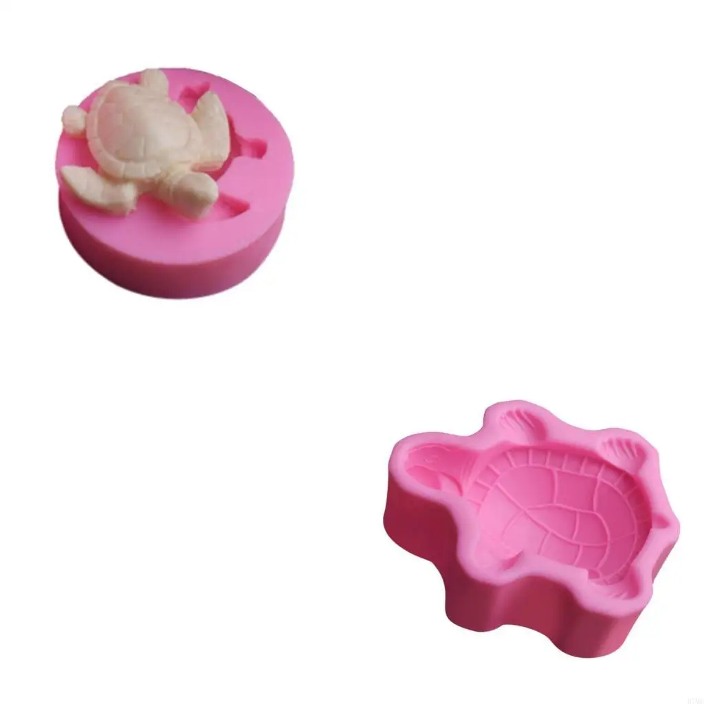 37ME Chocolate Candy Sugar Craft Exquisite for Turtle Gum Paste Mold Cake Decorating Tools Family Art Silicone Soap Mold Kitc