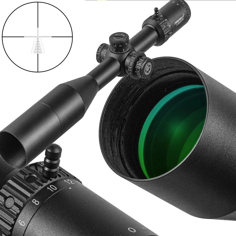 FIRE WOLF New 3-18x50 FFP First Focal Plane Scope Tactical Riflescope With Illumination For Long Range Shooting Hunting Fit .338