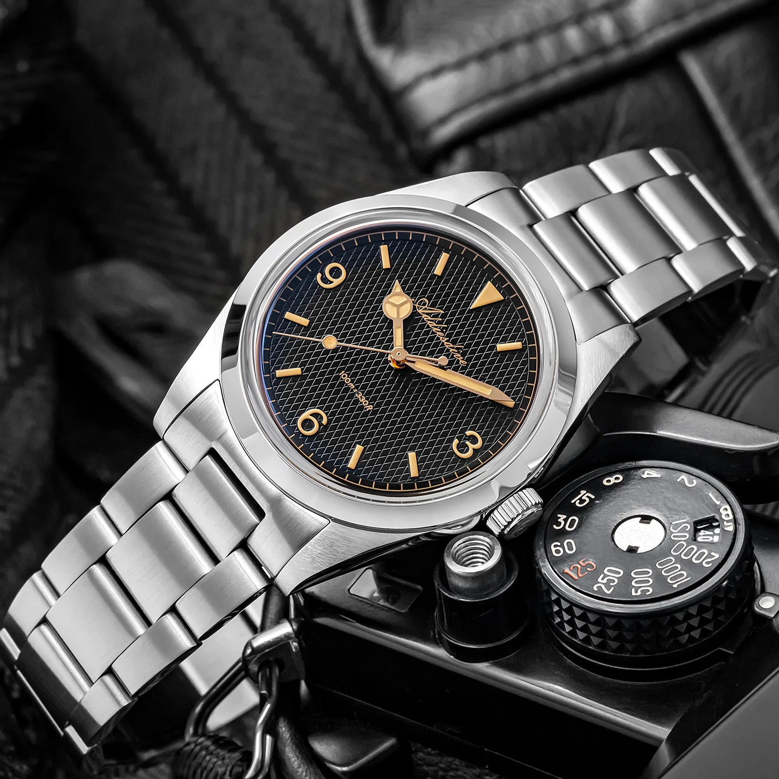 Addiesdive vh31 relógios de quartzo novo retro ad2096 bolha espelho vidro à prova dwaterproof água relógio de pulso bgw9 luminoso inoxidável relógio masculino
