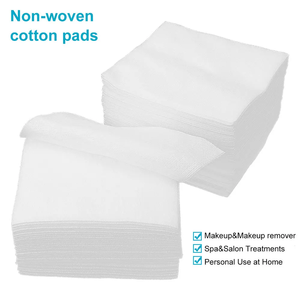 300 個のフェイシャルメイクアップパッド不織布素材軽くて薄いクレンジングパッド旅行用フェイスクリーニング女性スキンケア