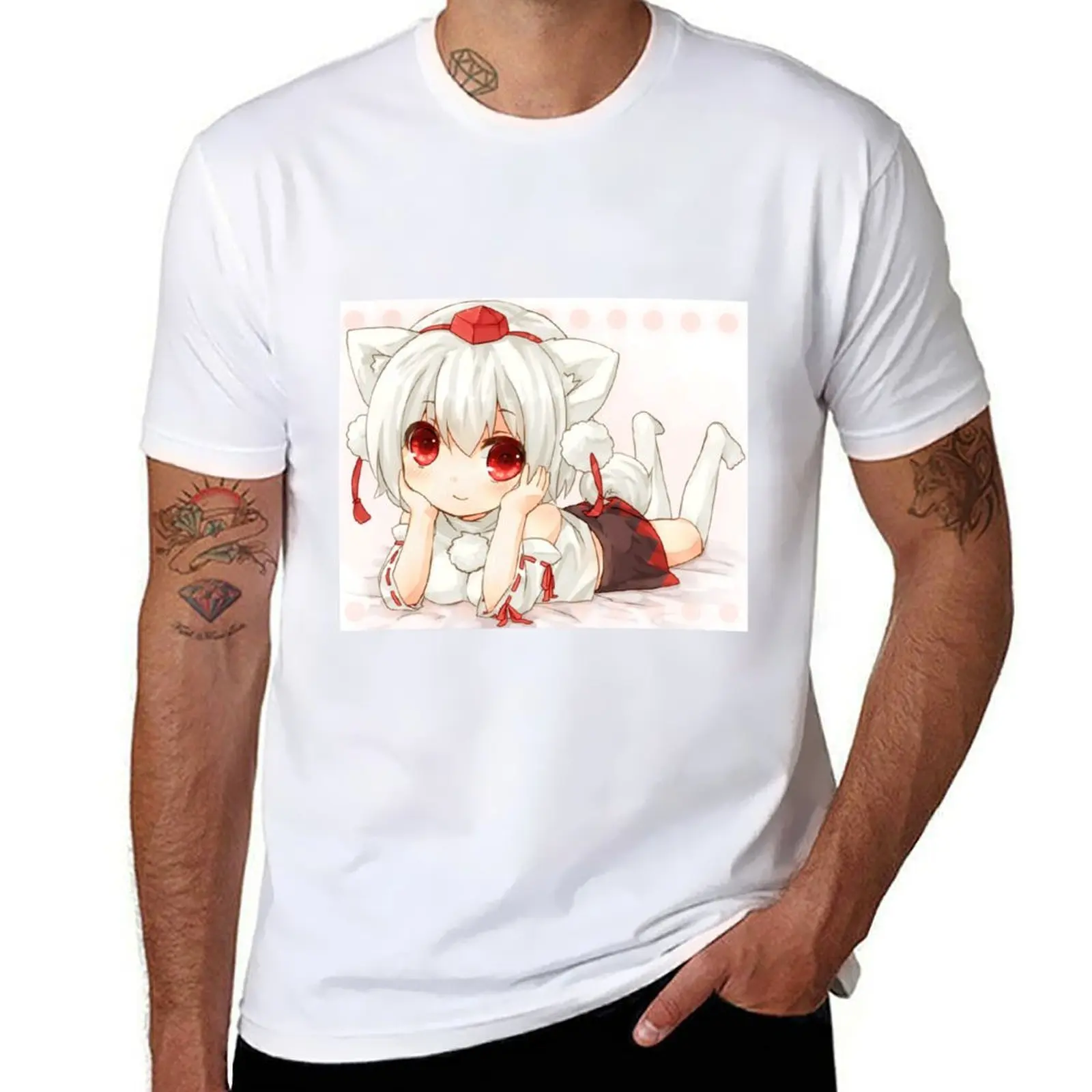 

Cute anime wolf girl T-Shirt cotton t shirt man cotton t shirt pack T-Shirt