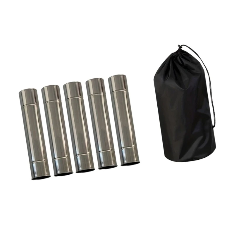 

Portable Detachable Tent Stove Replacement Pipe Set for Outdoor Activity Small Design Enhancing Safety Winter Survival