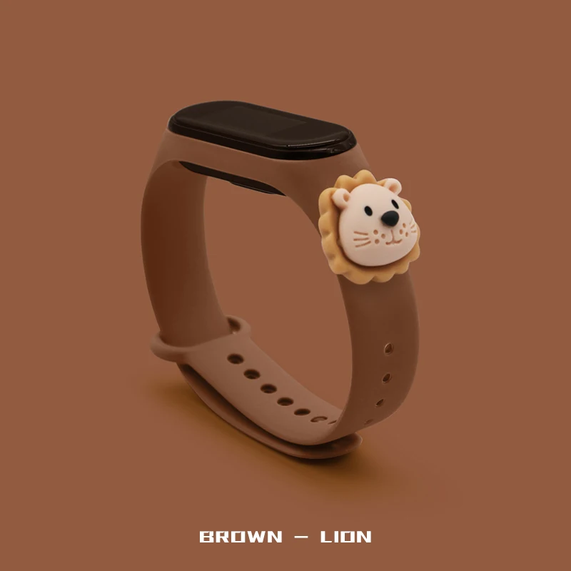 For Mi Band 7 6 5 4 3 Strap Silicone Doll Cartoon Flower Xiaomi band 5 Replacement Watchband Bracelet Smart Sports Fitness Wrist