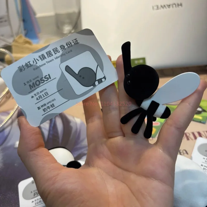 52 juguetes Rainbow Town caja ciega lindos animales blancos y negros serie Panda vaca muñeca de juguete de moda adornos divertidos de escritorio regalos para amigos