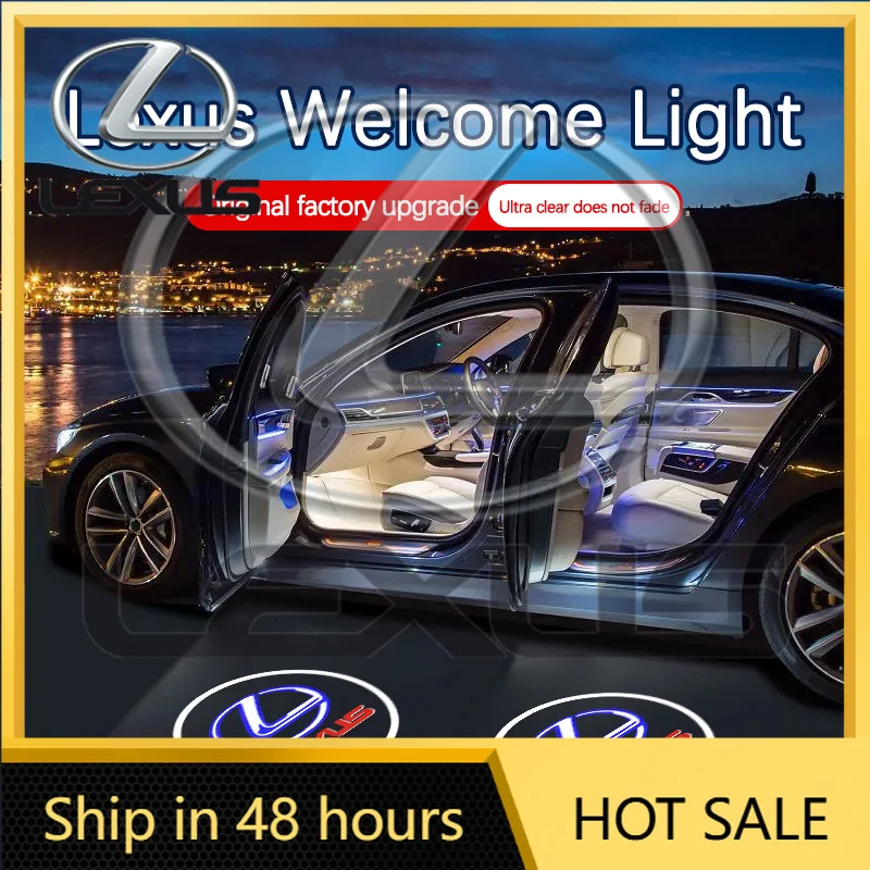 

Новые наклейки для интерьера автомобиля 2026 года: проектор логотипа на дверь для Lexus ES RX GX LS LX IS GS RC UX IS IS250 IS300 IS350 ES300