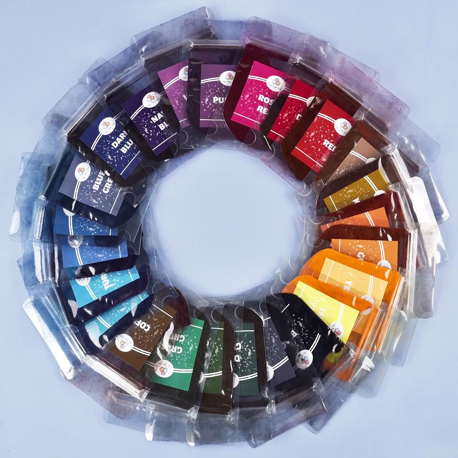Tinte en polvo para teñir ropa, 24 colores, 20g