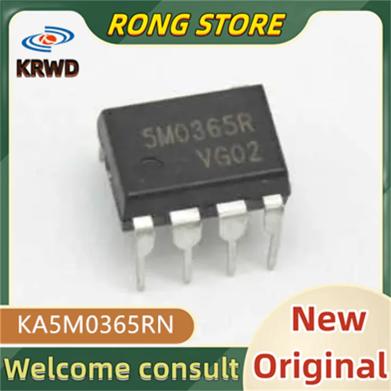 2PCS 5M0365R New and Original IC Chip DIP8 KA5M0365RN KA5M0365R KA5M0365