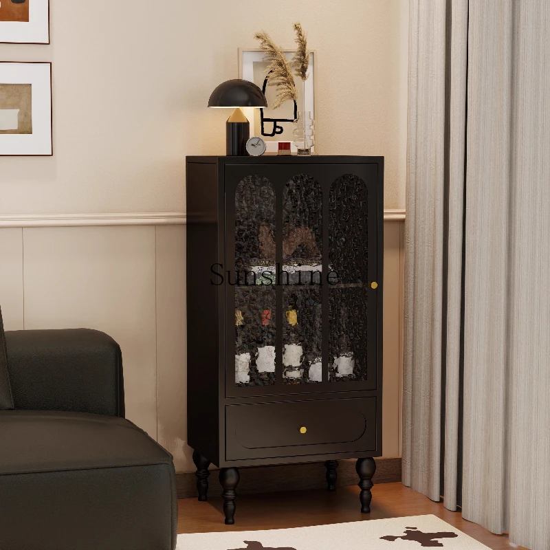 

Living room antique wall drawer French style, hotel bedside storage metal household dining cabinet