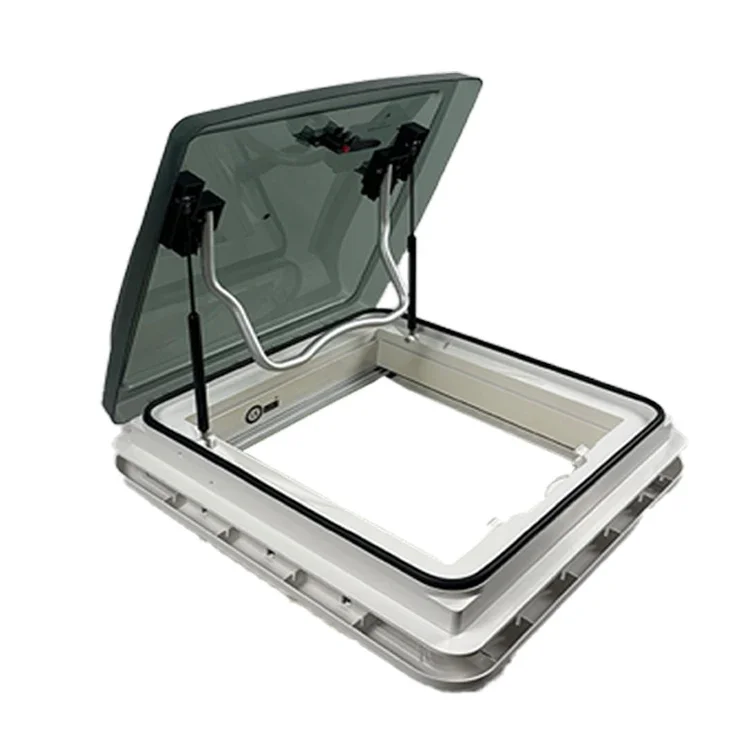 

Rv Ventilation Window 400x400 mm ASA Frame with Acrylic Dome Caravan Skylight with LED Light