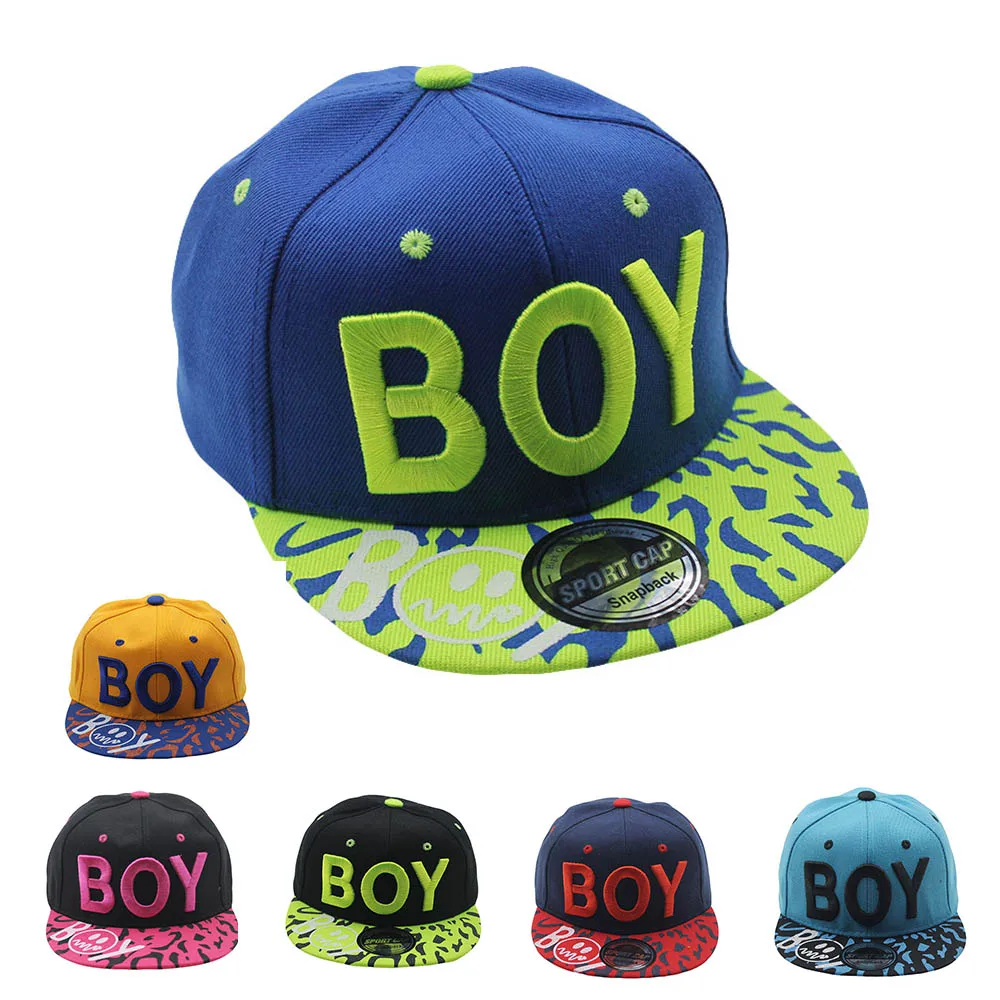 

Adjustable Outdoor Hats Embroidery Snapback Baseball Caps For Children Hat Outdoor Boys Fashion Letter Caps New Sports Hats