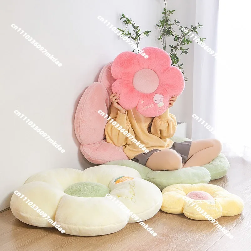 Flower futon tatami seat cushion on the ground, bedroom floor, household, lazy seat pier bay window mat, soft fart cushion