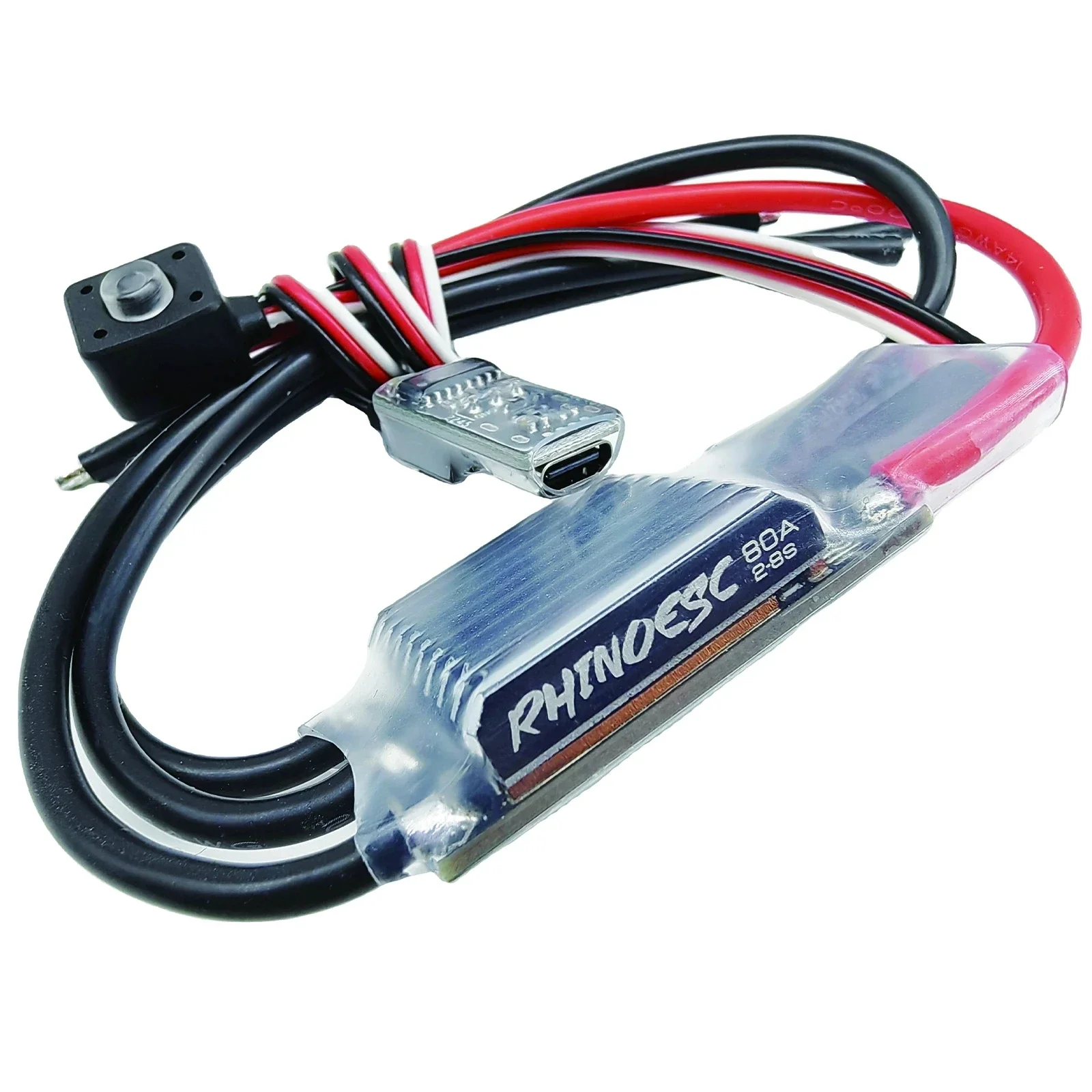 

Crawler Car Brushless ESC AM32 VE80A BEC 5.20-8.2V adjustable for 1/8 1/10 RC LCG Chassis Axial SCX10 Traxxas TRX-4 MOA