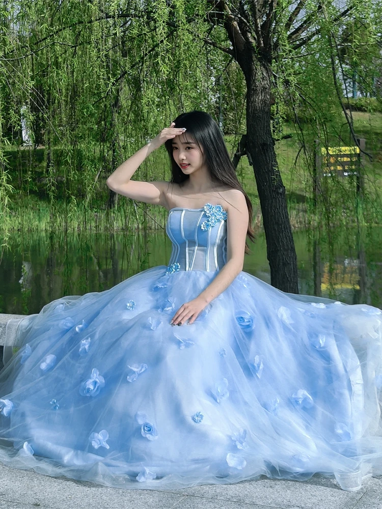 

Платье Quinceanera со съемными рукавами 15, бальное платье, вечернее платье без бретелек, элегантные 15-летние платья для Quinceanera 2025