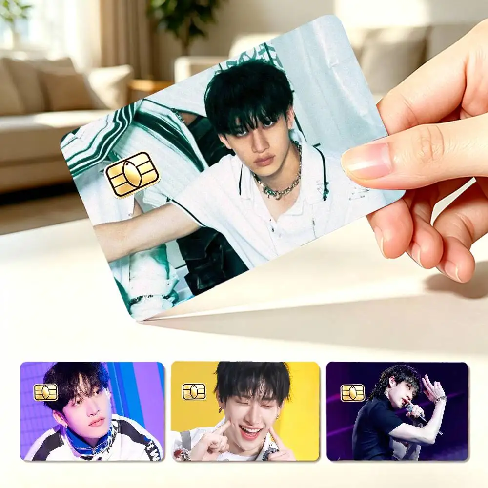 B-Bang Singer Chan  4pcs 1Set Card Stickers Small Waterproof Chip 4PCS Card Sticker Anti-Scratch