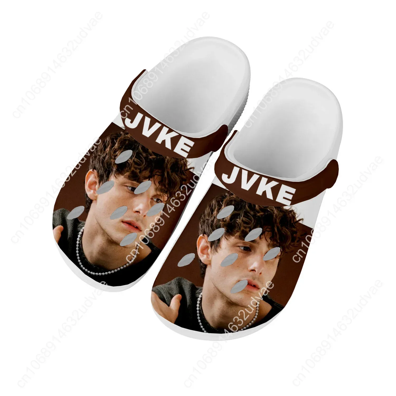 JVKE Pop Singer Water Shoes Mens Womens Comfortable Fashion Home Garden Clogs Customizd Sandals Beach Breathable Hole Slippers
