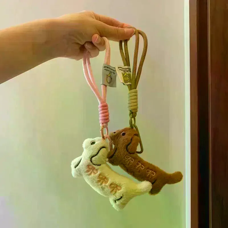 Animal Dog Dachshund Plush Keychain Puppy Stuffed Keyring Cute Key Holder Pendant Bag Hanging Decoration Gift Cartoon
