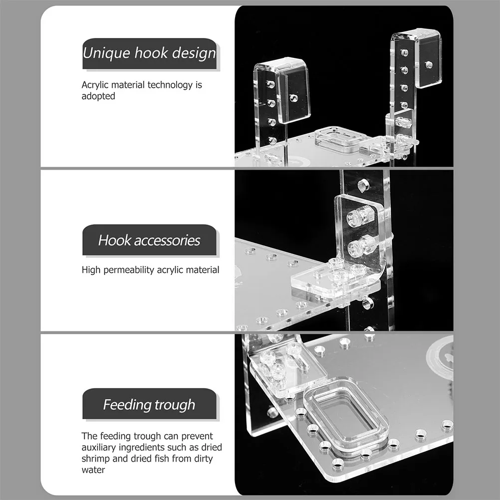 

Acrylic Turtle Basking Platform Fish Tank Decoration Hanging Climbing Ramp Reptile Terrarium Decor Pet Supplies Aquatic Turtles