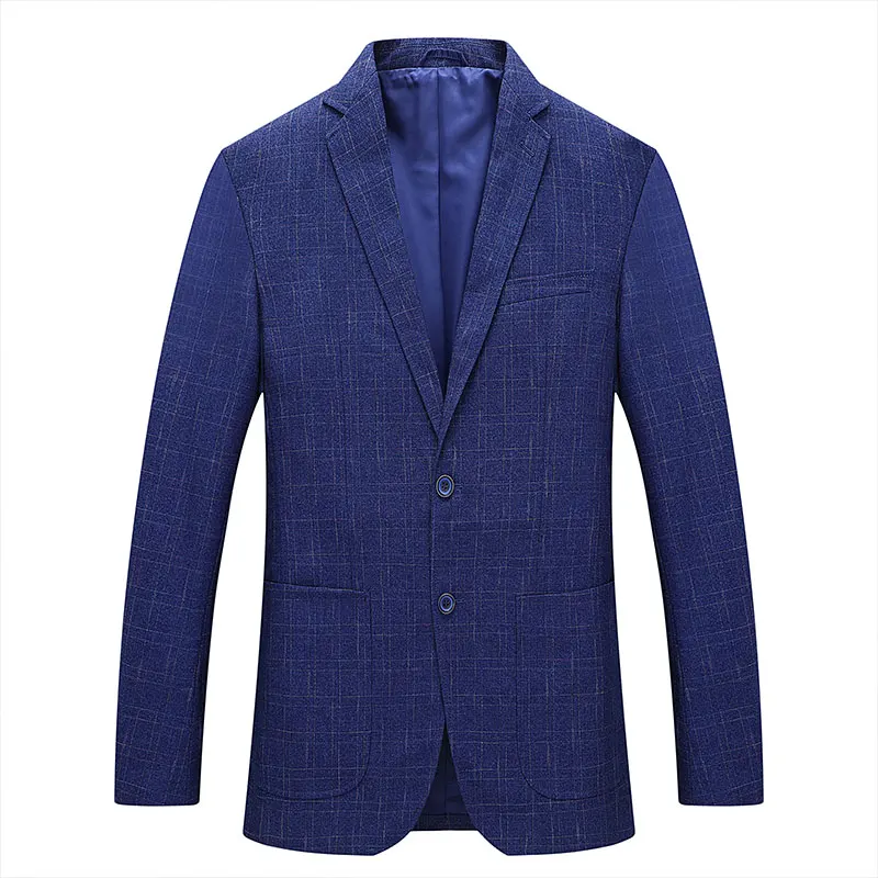 

Casual Comfortable Youthful Plaid Men's Suit Spring Autumn New Sle Faionable Versatile Loose Fit Long Sve Westwear