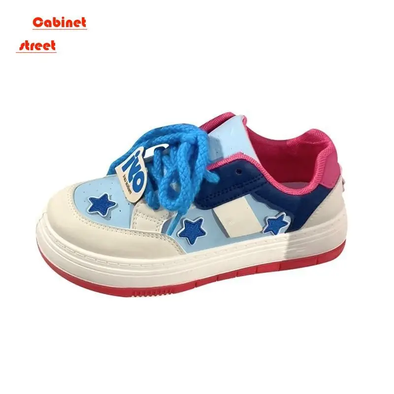 Dopamine Mandarin Duck Star Board Women's Autumn Instagram Trend Student Versatile Small And Popular Bread Shoes