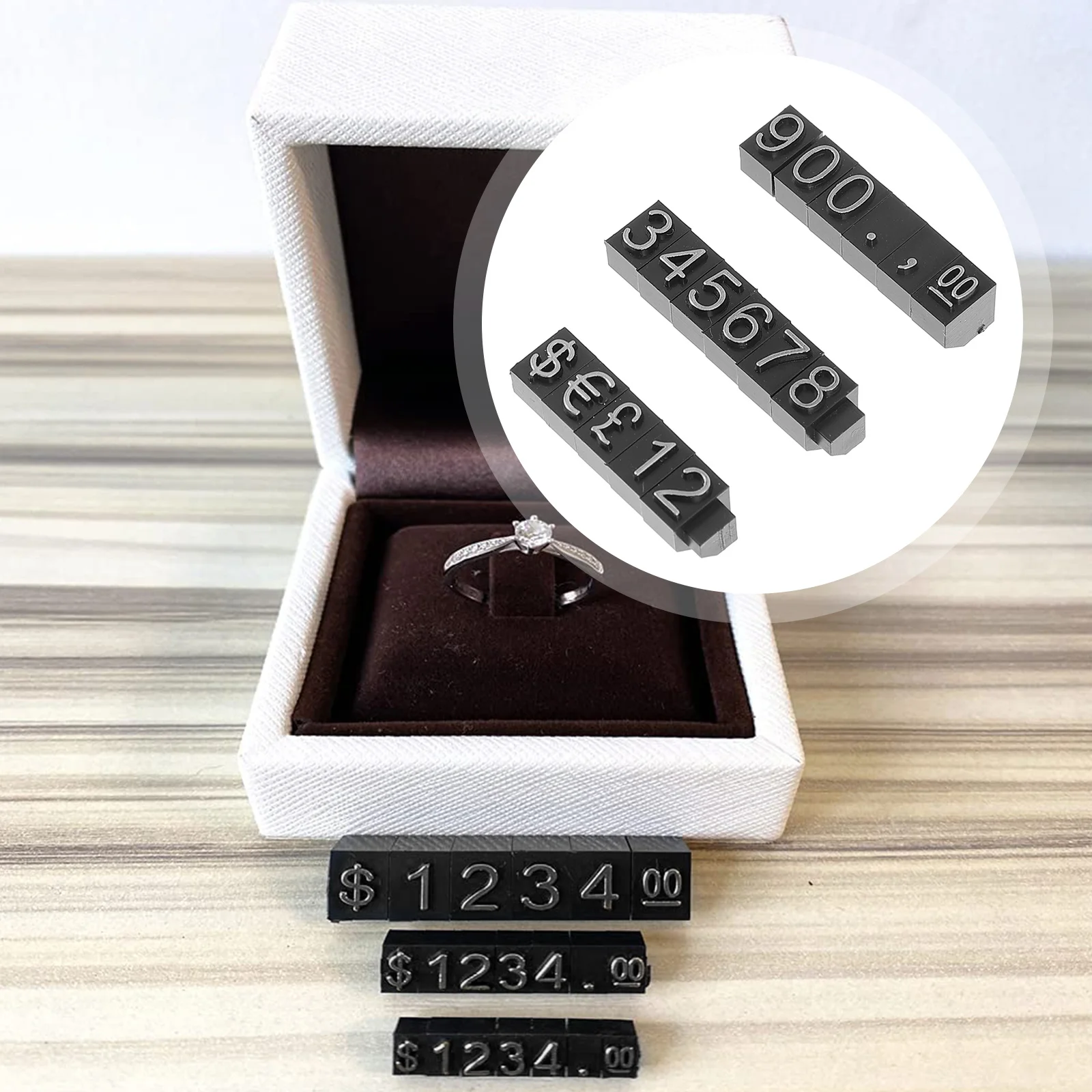 

10pcs Display Tags Number Price Tags For Jewelry Store Sturdy Plastic Commodity Price Boards Supermarket Supplies Reusable
