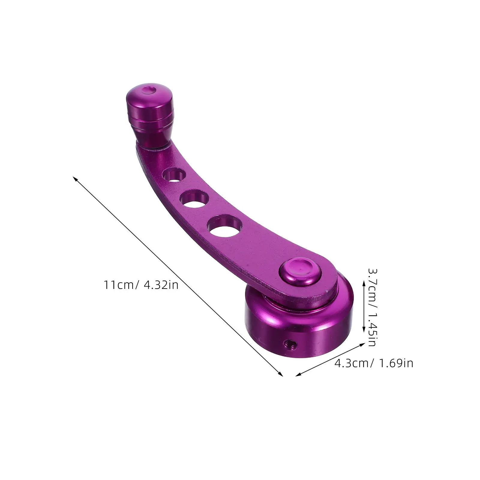 1Set Car Window Shake Handle Aluminum Universal Replacement Left Right Doors Crank Handles Car Accessories Mounting Kit Included