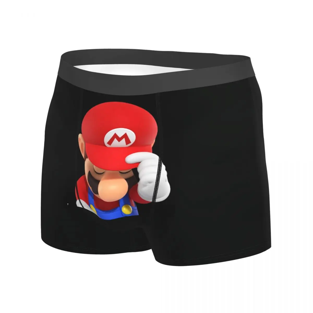 Super-Marios Boxer Brief Underwear Quality Males Comfortable Trunk Printing Large Size Panties