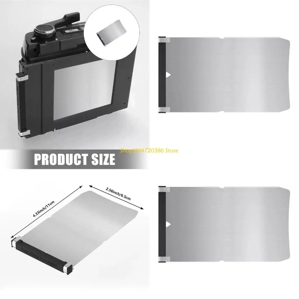 

K0EA Stainless Steel Dark Slide Attachment For RB67 Light Baffling Professional Photographic Equipment
