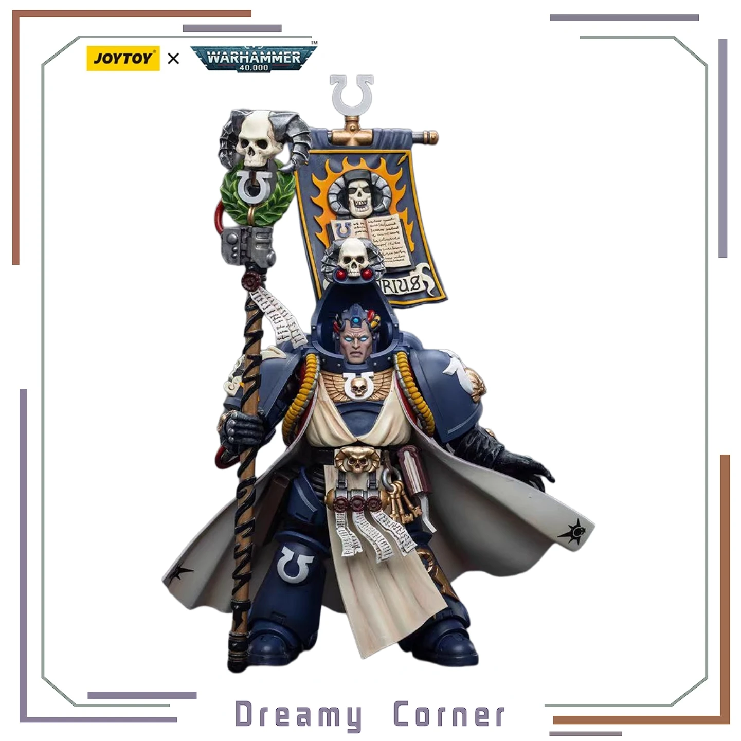 

【In Stock】JOYTOY Warhammer 40K Ultramarines Chief Librarian Tiguriu 1/18 Action Figure Toy