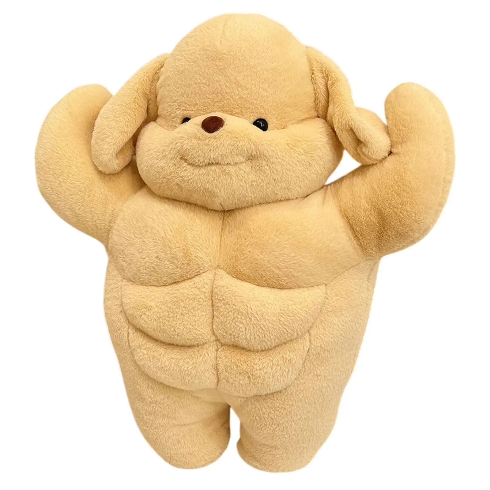 Muscle Dog Plush Toy Plush Figures Novelty Decorative Soft 50cm Stuffed Doll for