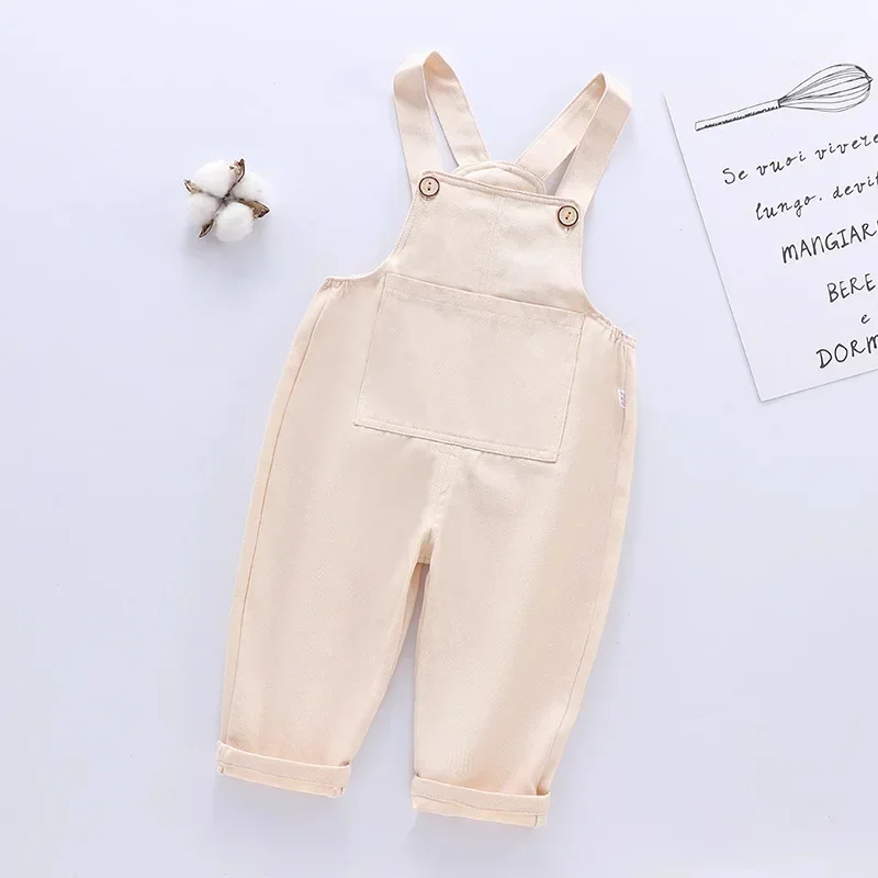 New Girls Denim Overalls Children Cowboy Suspender Pants Kids Jumpsuit Girl Jeans Trousers Spring Autumn 1-5Y Children Clothes